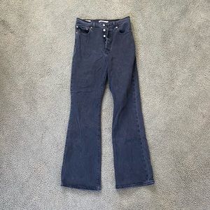 SOLD ON DEPOP Black Ribcage Levis